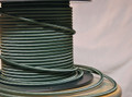 Fabric Braided Color Wire: Green Round Cloth Covered 3-Wire Cord, Nylon - PER FOOT