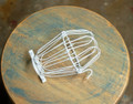 White Wire Bulb Cage, Clamp On Lamp Guard