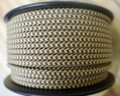 Brown & Tan Houndstooth Parallel (Flat) Cloth Covered Wire, Nylon