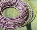Pink Twisted Cloth Covered Wire, Rayon