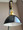 Black Porcelain Enamel Shade: 7" Industrial Dome, 2-1/4" fitter, Metal Lampshade
