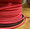 Hot Pink Round Cloth Covered 3-Wire Cord, Nylon - PER FOOT