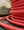 Red Round Cloth Covered 3-Wire Cord, Nylon - PER FOOT