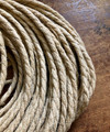 Natural Jute Covered (Rope Style) Twisted Wire - PER FOOT