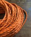 Orange Jute Covered (Rope Style) Twisted Wire - PER FOOT