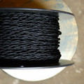 black twisted cloth covered 2 wire