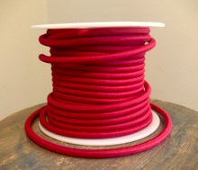 red round cloth covered 3 wire