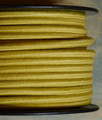 gold round cloth covered 3 wire
