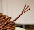 brown twisted cloth covered 3 wire