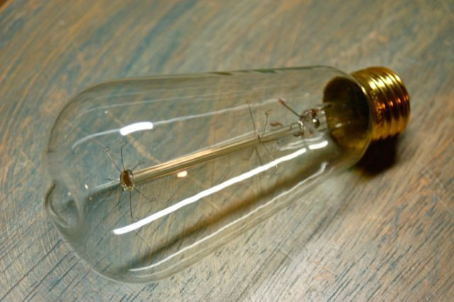 Marconi Style Light Bulb Vintage Edison Filament Teardrop Shape Lamp 30 Watt 