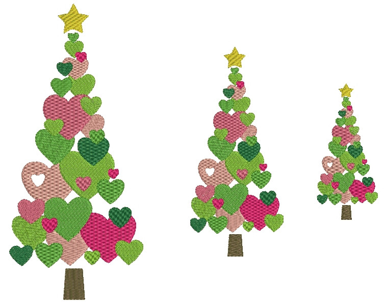 swirly and heart christmas tree machine embroidery designs swirly and heart christmas tree machine embroidery designs