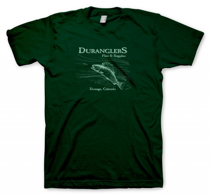 Forest Green Duranglers Fly Fishing T-shirt