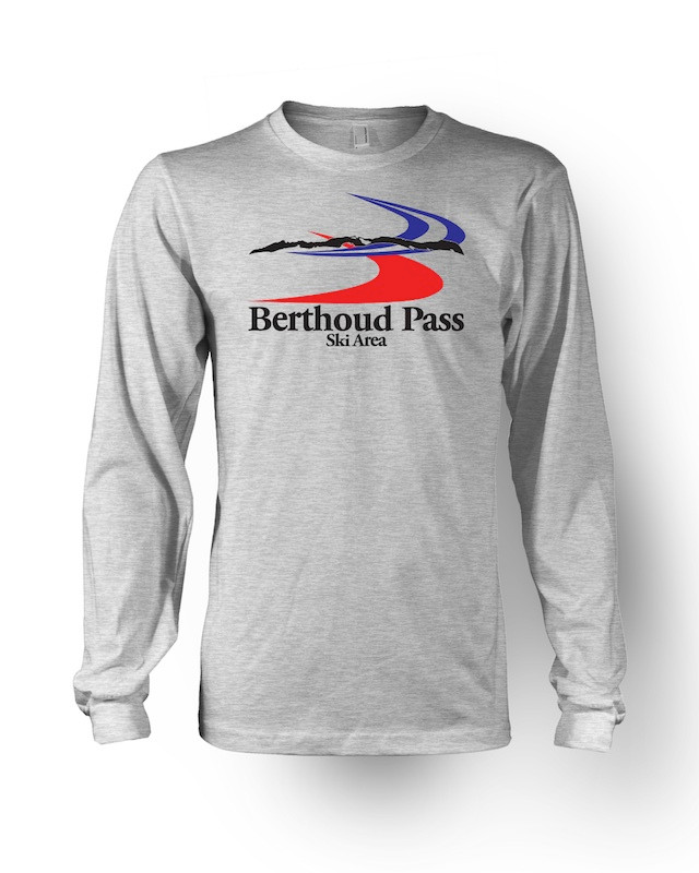 Berthoud Pass Ski Area Throwback Long Sleeve T-Shirt - Art