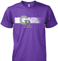 Colorado Flag/Baseball T-Shirt - Available in Black or Purple
