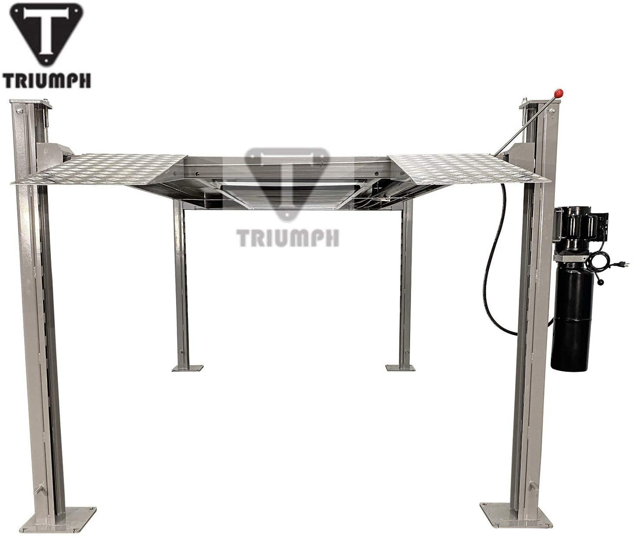 Triumph NSSXLT 8,000 LB. Service Storage Four Post Auto Lift Extended