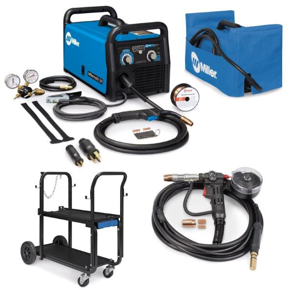 Miller Combo Millermatic 211 MIG Welder, Spoolmate 150, and Accessories