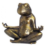 Meditating Frog Statue