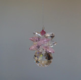 Pink Cluster and Crystal Ball Suncatcher