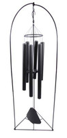 Windchime complete with Stand  - Black