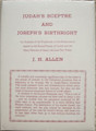 Judah's Scepter and Joseph's Birthright by Bishop John Hardin Allen, a classic work first published in 1901. Front cover.