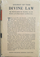 Digest of the Divine Law by Dr. Howard B. Rand, front cover