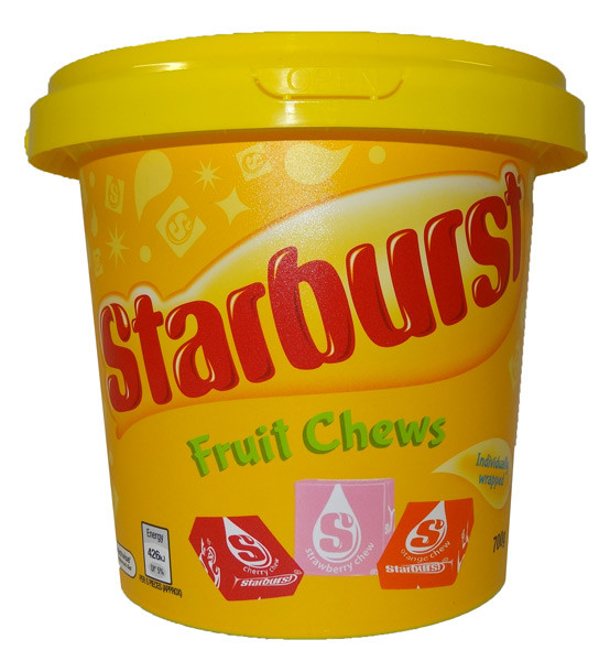 Starburst Bucket - Fruit Chews, and other Confectionery at Australias