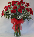 24 Valentines Carnations Bouquet