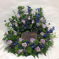Wreath Surround Cremains Arrangement