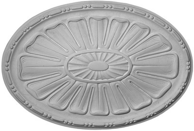 Ceiling Medallion Oval Sunbursts 17x25x2