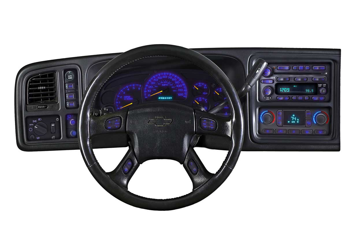 CHEVY GM GMC HVAC CLIMATE TEMP CONTROL LED COLOR UPGRADE KIT