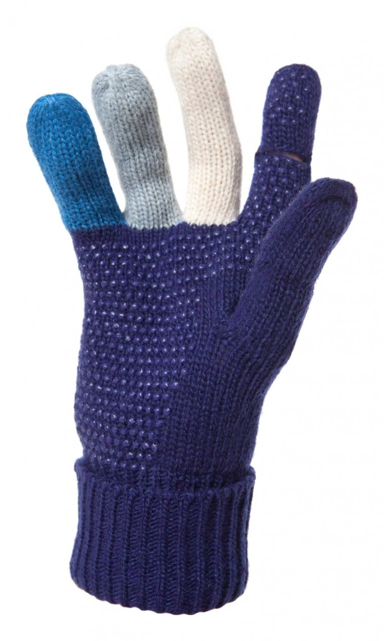 Multi color fingers Wool Knit, Womens - Freehands Gloves