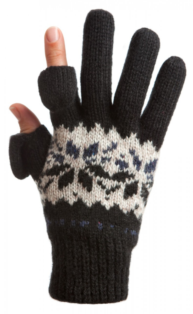 Snowflake Ragg-Wool, Womens - Freehands Gloves