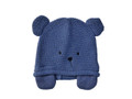 Navy Teddy Knitted Hat - Newborn
