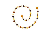 Children's 100% Baroque Multi Colour Baltic Amber Childs Healing Necklace (Approx 33cm) 