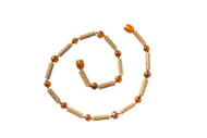Children's Natural Hazelwood and 100% Genuine Baltic Amber Baby Healing Necklace (Approx 33cm)