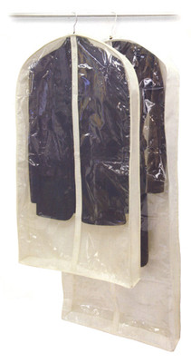 Fabric Garment Bag with Window - Set of 2