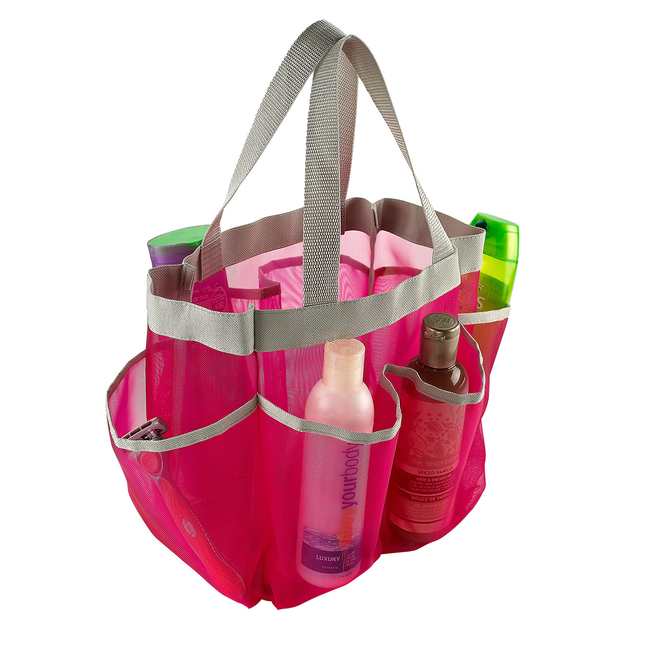 Hanging shower caddy - With large mesh pockets