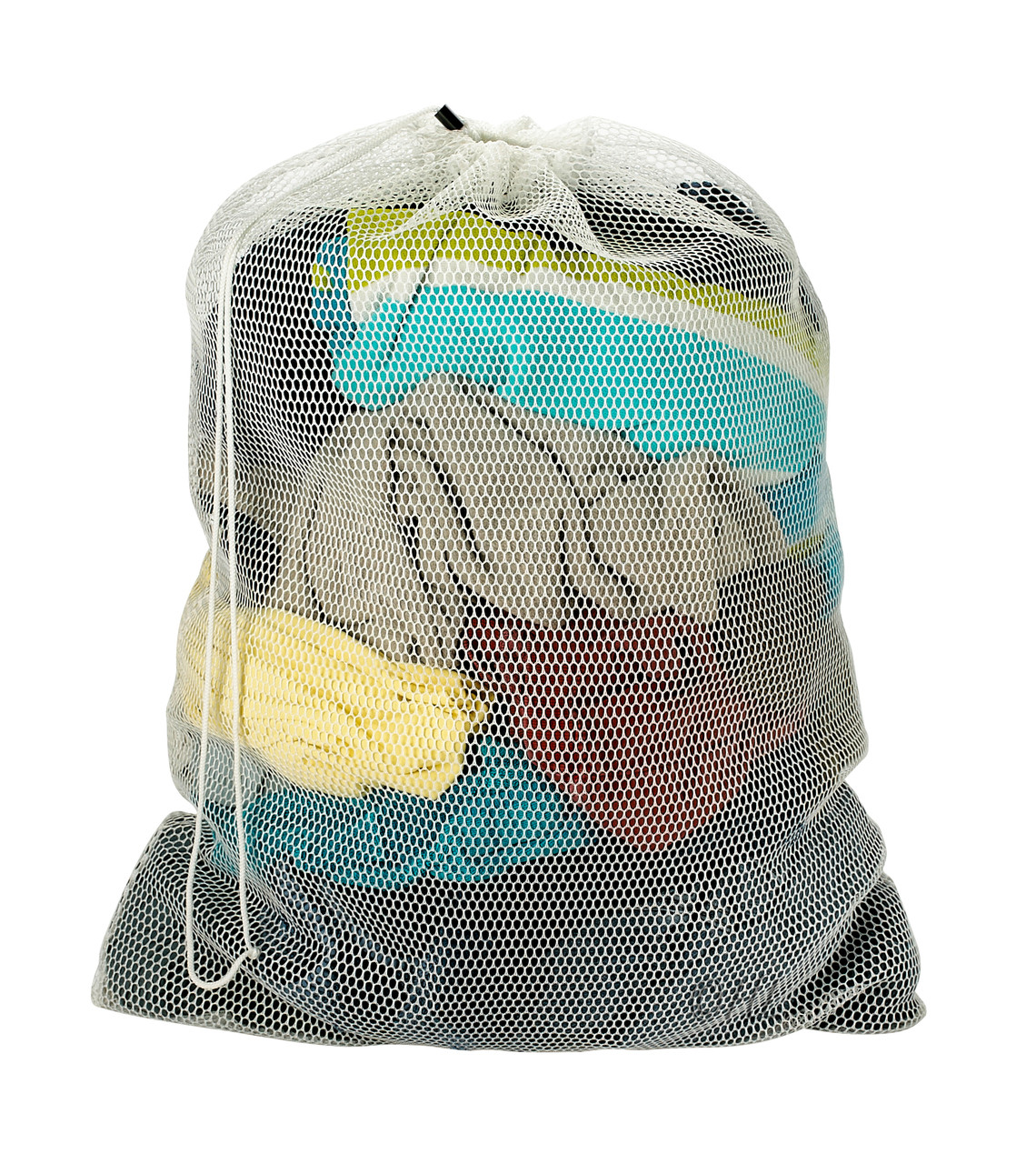 2 Bushel Polyester Mesh Laundry Bag Drawstring/Spring Lock 24"x36" 