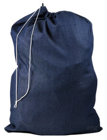 Heavy Duty Extra Large Nylon Laundry Bag Locking Drawstring Closure 30x40 NAVY. 