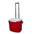 28 Quart Wheeled Cooler - Red