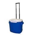 28 Quart Wheeled Cooler - Blue