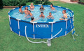 15 ft x 42 in Metal Frame Pool Set w/ Cartridge Filter Pump