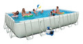 Ultra Frame Rectangular Pool Set w/ Sand Filter Pump