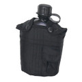Black Fabric Covered Canteen, 1 Qt.