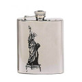 Stainless steel Hip Flask, Statue of Liberty