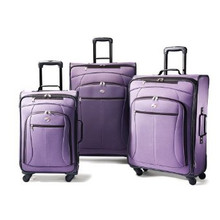 American Tourister Luggage AT Pop Three-Piece Spinner Set - Purple