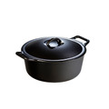 LODGE P12D3 7 Quart Cast Iron Dutch Oven, with loop handles