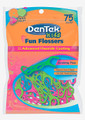 DenTek Fun Flossers for Kids, Wild Fruit Floss Picks,Easy Grip for Kids,75 Count