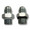 POWER STEERING BOX FITTING SET -6 JIC TO 9/16-18 with PTFE O-Ring and -6 AN Male to 5/8-18 with PTFE O-Ring