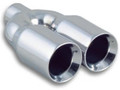 Dual 3.5" Round Stainless Steel Exhaust Tips